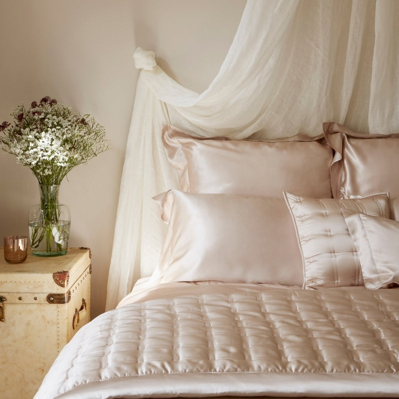 Beauty Box Mulberry Silk Pillowcase Blush