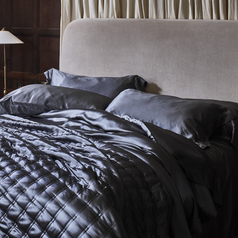 Charcoal Silk Pillowcase