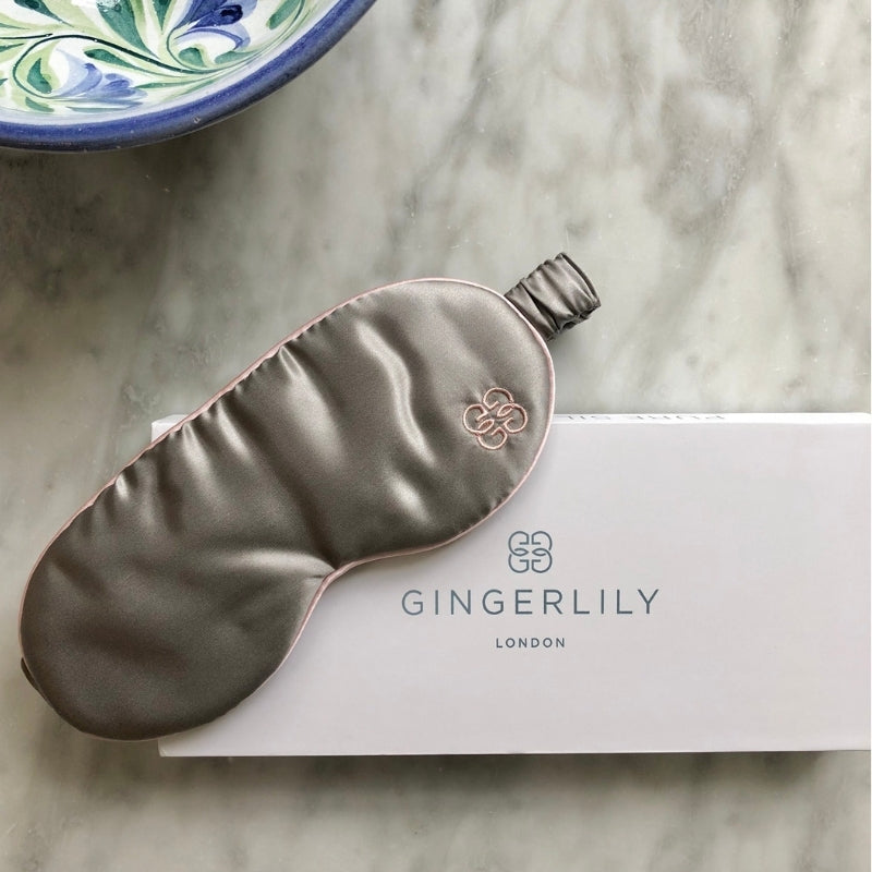 Silk Eye Mask - Grey