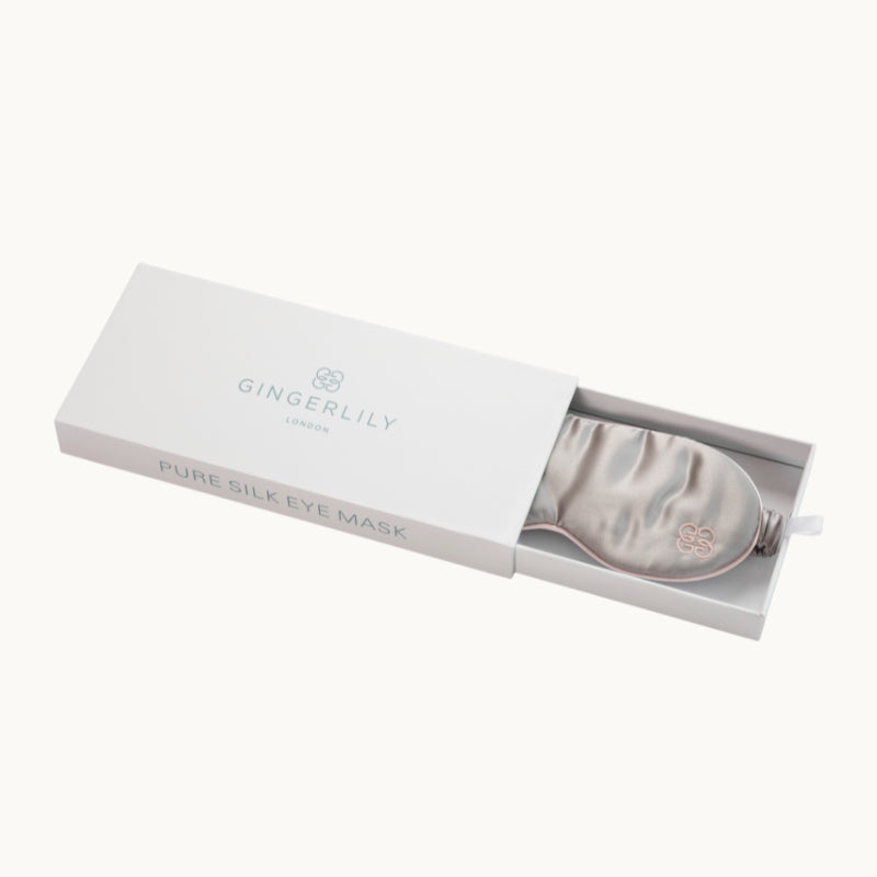 Silk Eye Mask - Grey