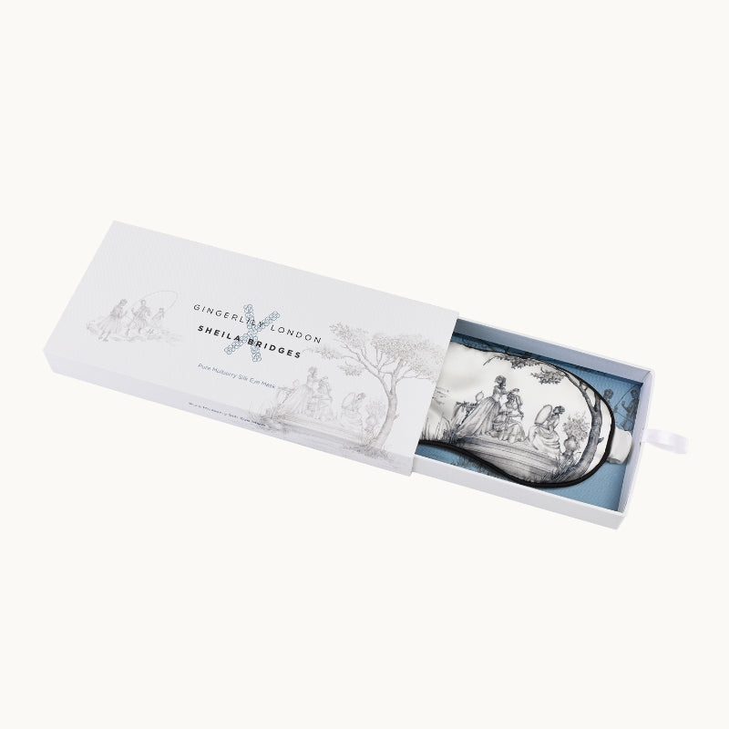 Harlem Toile Ivory Eye Mask