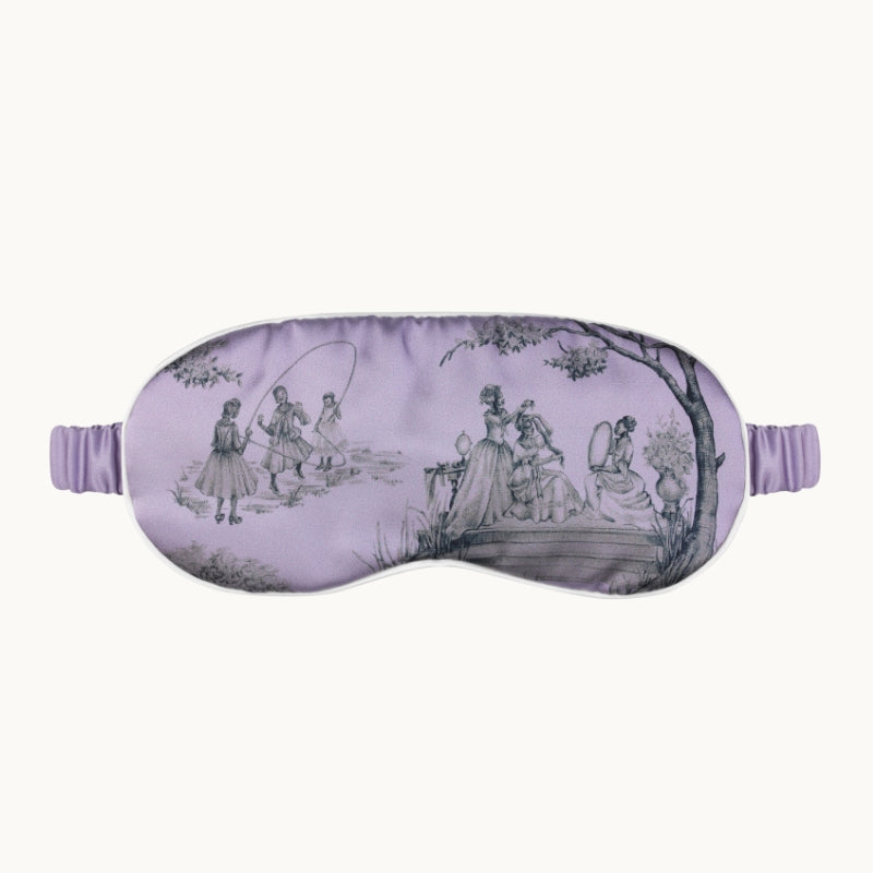 Harlem Toile Lilac Eye Mask
