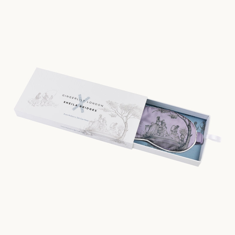 Harlem Toile Lilac Eye Mask