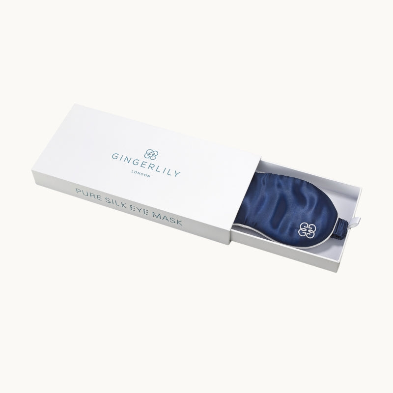 Silk Eye Mask - Navy
