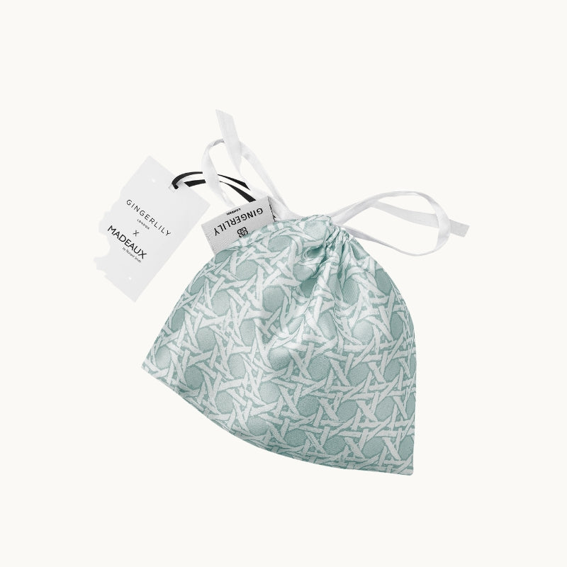 Silk Eye Mask - Rattan Blue