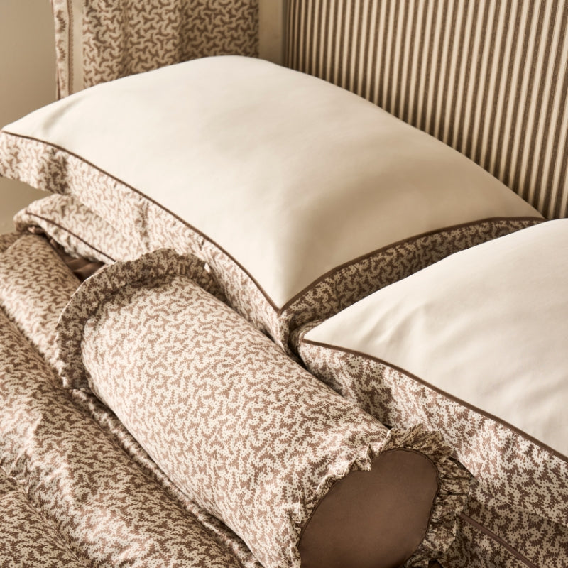 Fern Silk Bolster Cushion Cover