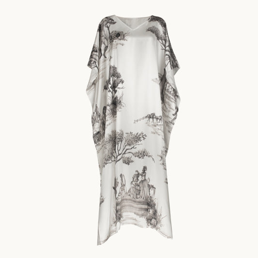 Harlem Toile Ivory Kaftan