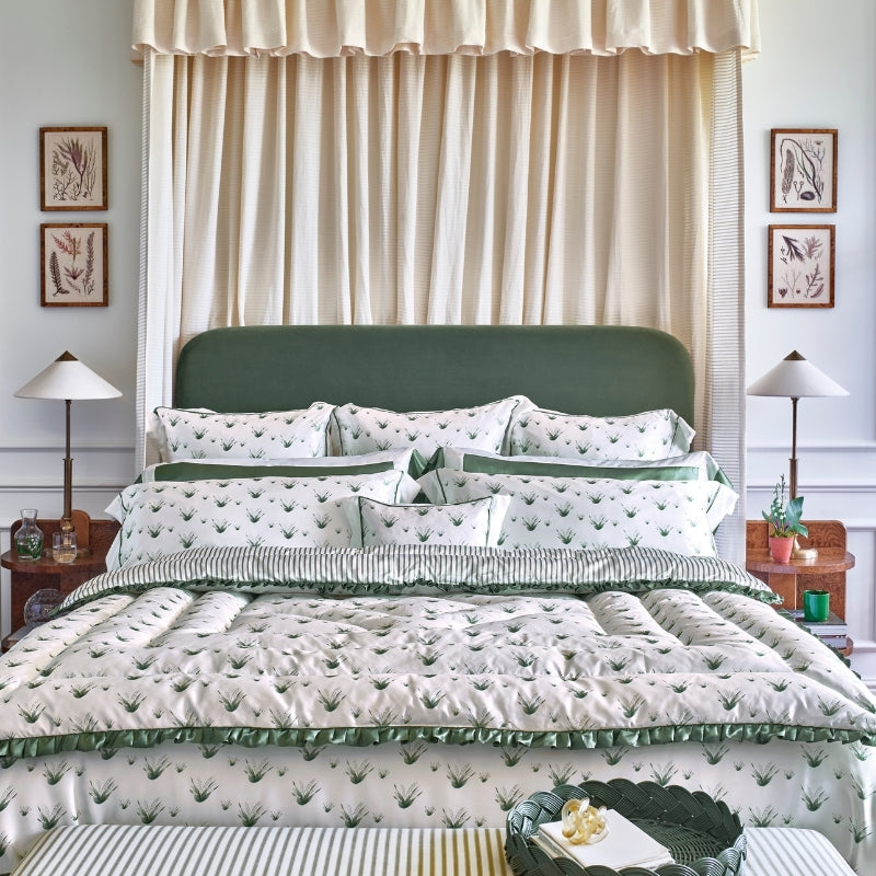 Lily Of The Valley Silk Dressing Gown