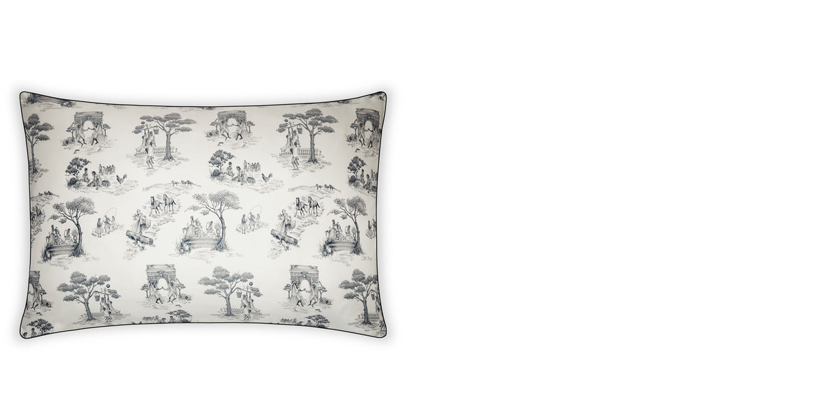 Harlem Toile Ivory Pillowcase Gingerlily London