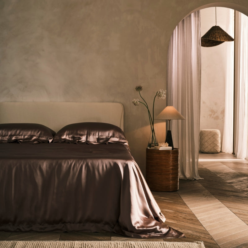Mocha Sham Silk Pillowcase