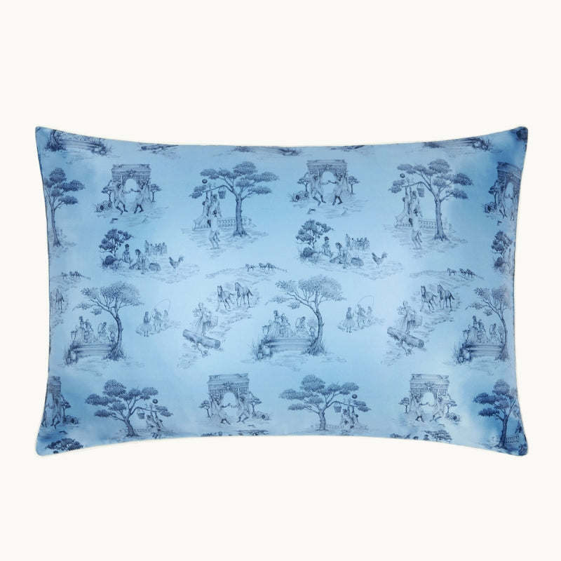Harlem Toile Blue Pillowcase