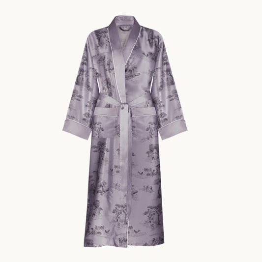 Harlem Toile Lilac Robe