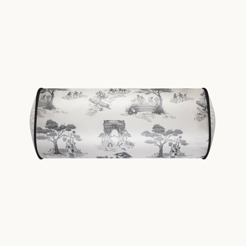 Harlem Toile Ivory Bolster Pillow