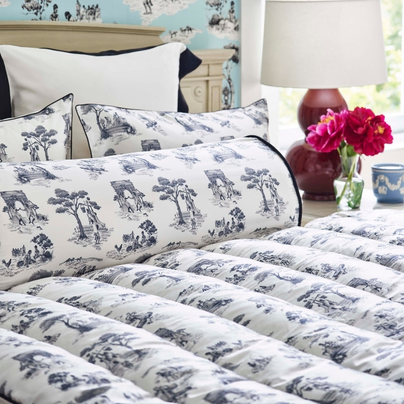 Harlem Toile Ivory Pillowcase