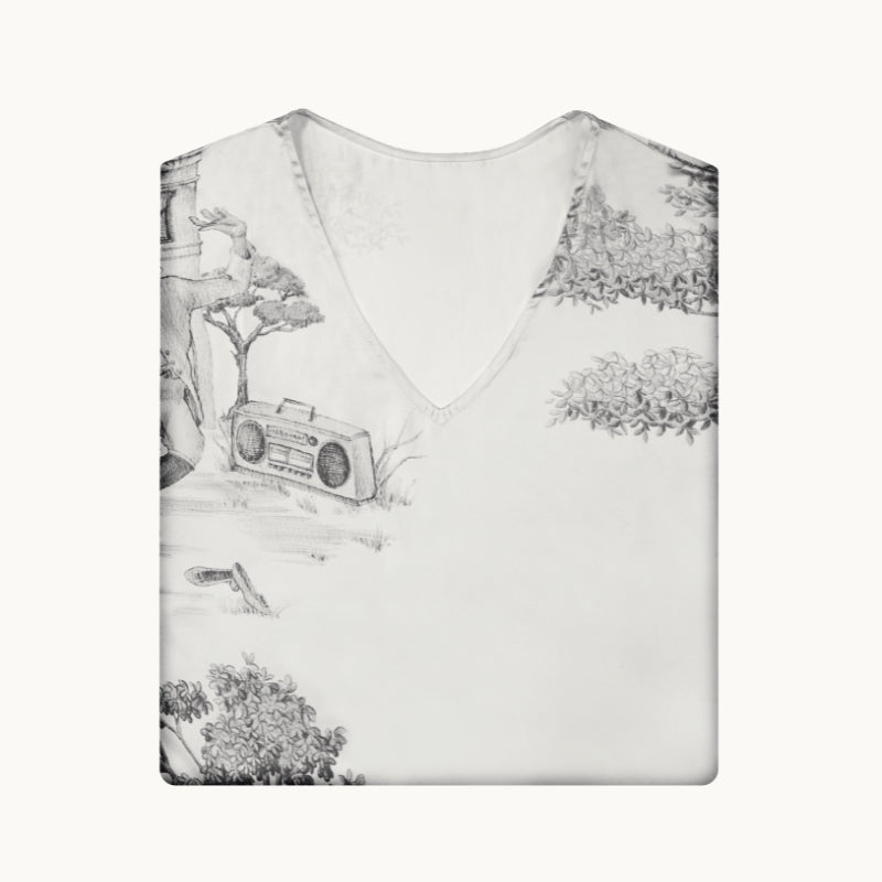 Harlem Toile Ivory Kaftan