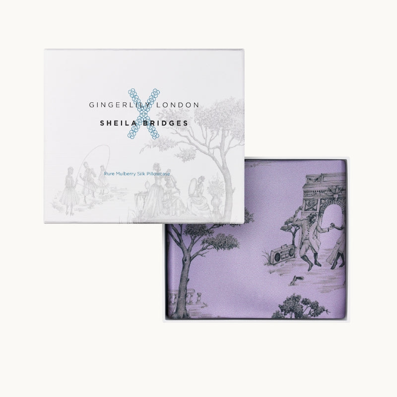 Harlem Toile Lilac Pillowcase