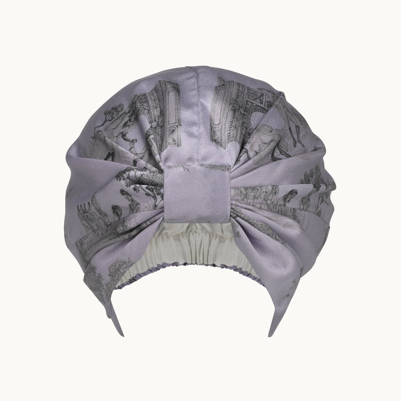 Harlem Toile Lilac Hair Turban