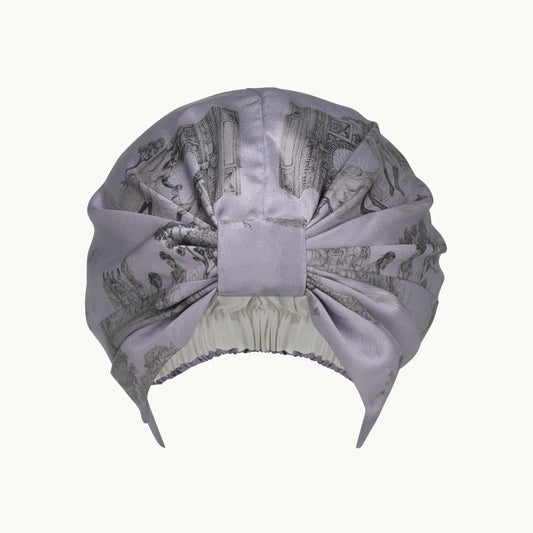 Harlem Toile Lilac Hair Turban