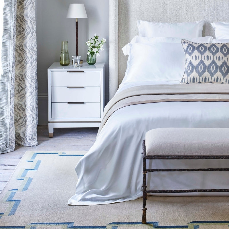 White Silk Duvet Cover