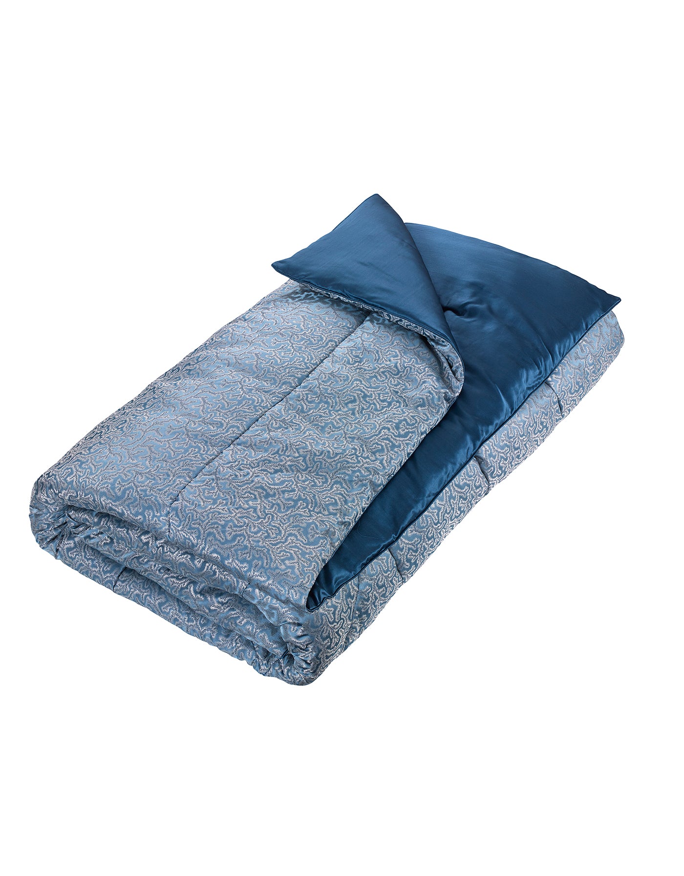 Coral Fern Silk Eiderdown - Blue
