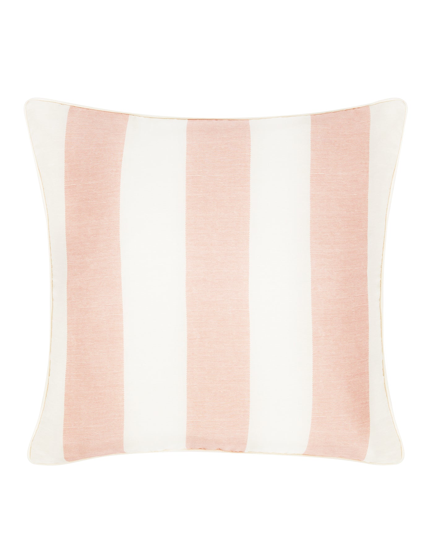 Cary Silk Square Cushion Piped Finish - Pink