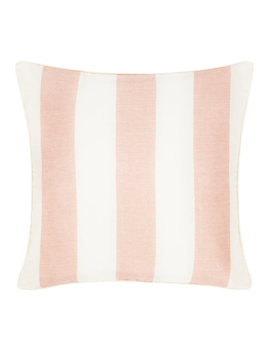 Cary Silk Square Cushion Piped Finish - Pink