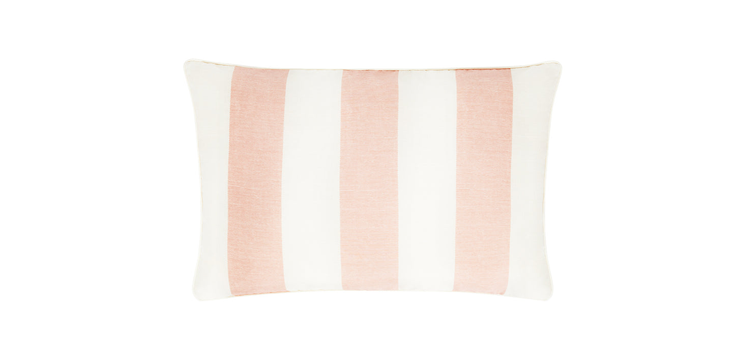 Cary Silk Rectangular Cushion Piped Finish - Pink