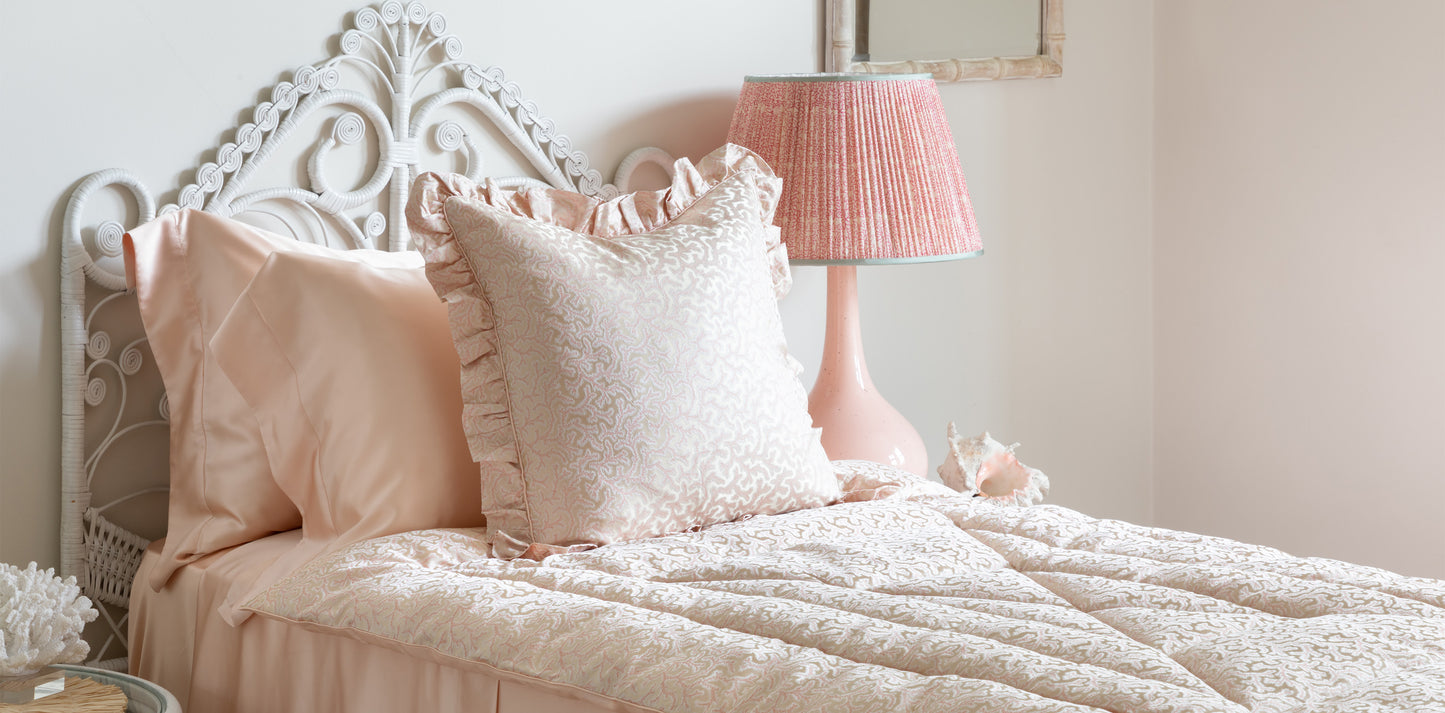 Rose Pink Silk Flat Sheet