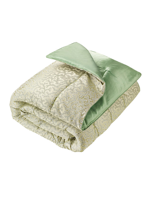Coral Fern Silk Eiderdown - Green