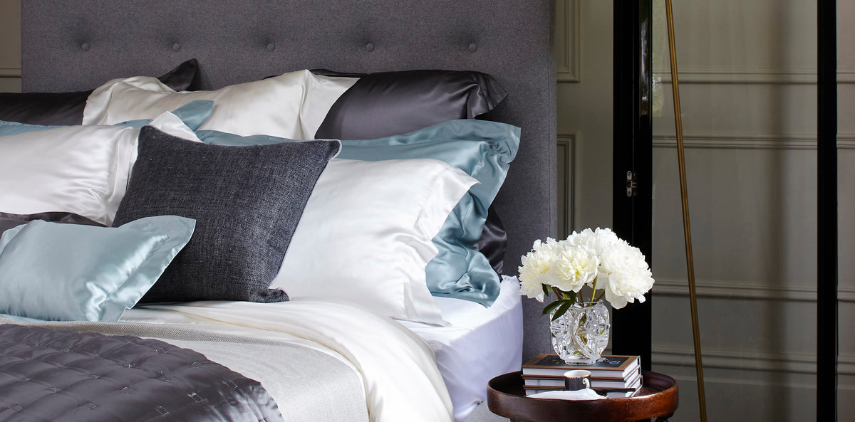 Ivory Silk Fitted Sheet Natural Silk Sheets Gingerlily Gingerlily