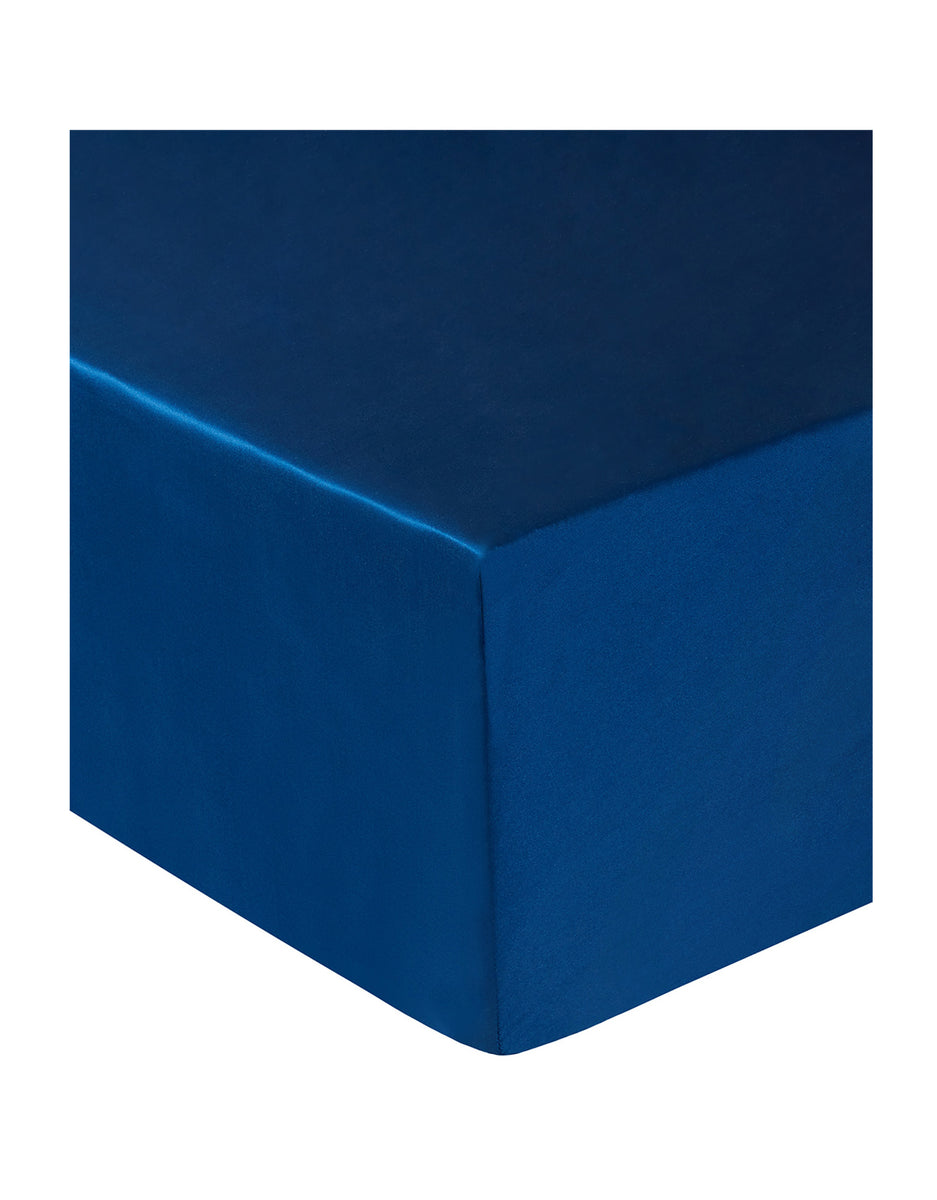 Navy Silk Fitted Sheet Navy Blue Silk Sheets Gingerlily