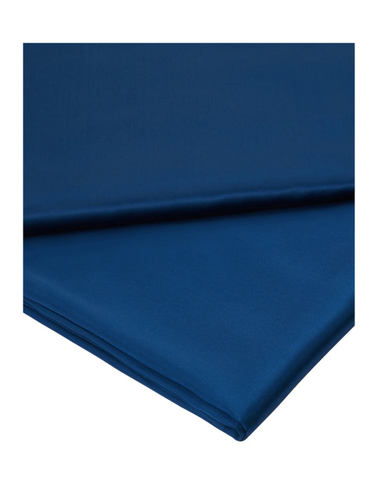Navy Silk Flat Sheet