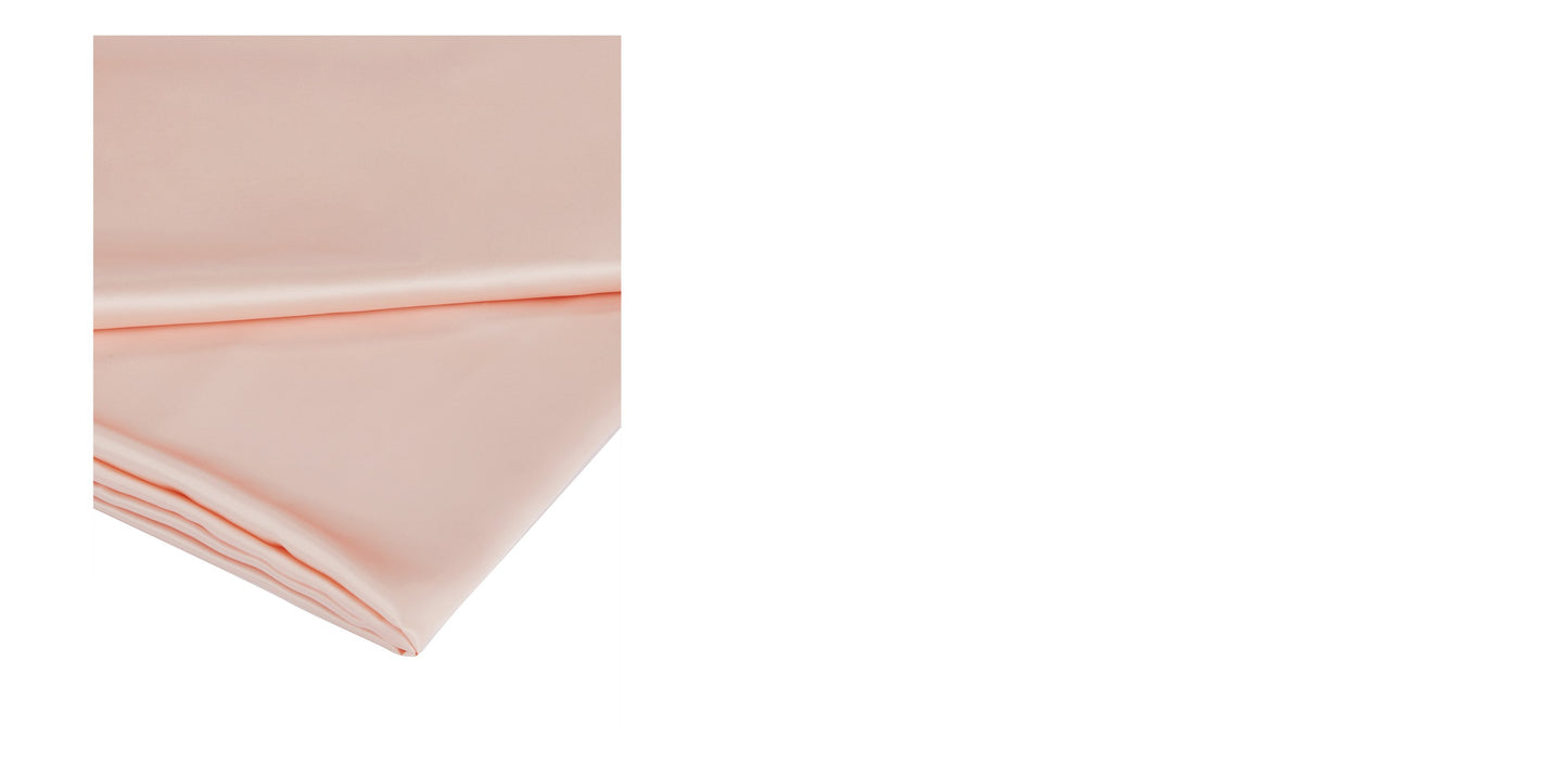 Rose Pink Silk Flat Sheet