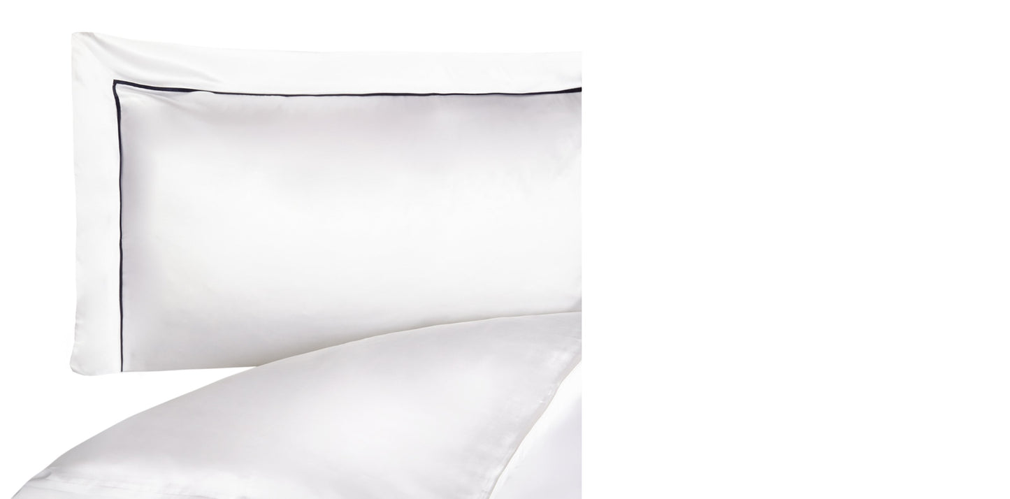 St Tropez White Silk Pillowcase