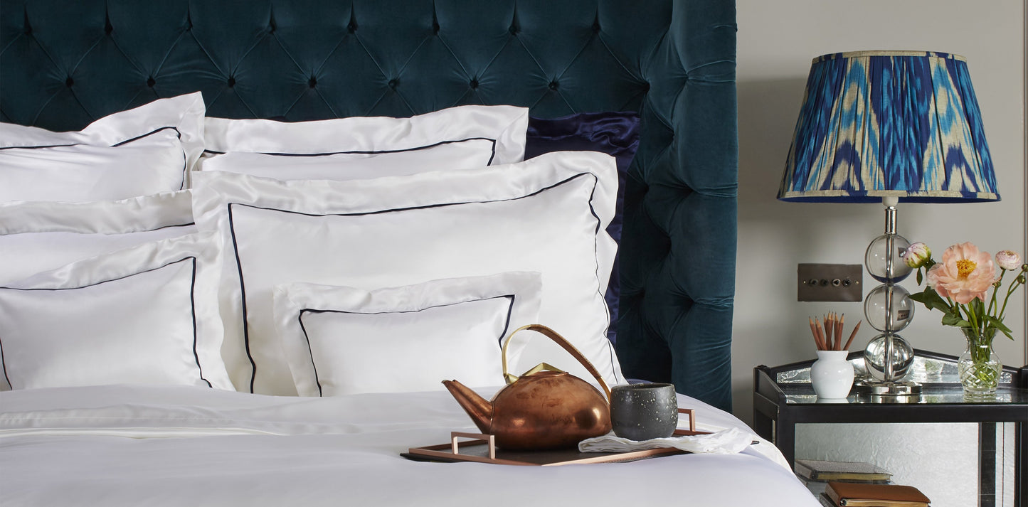 St Tropez White Silk Pillowcase