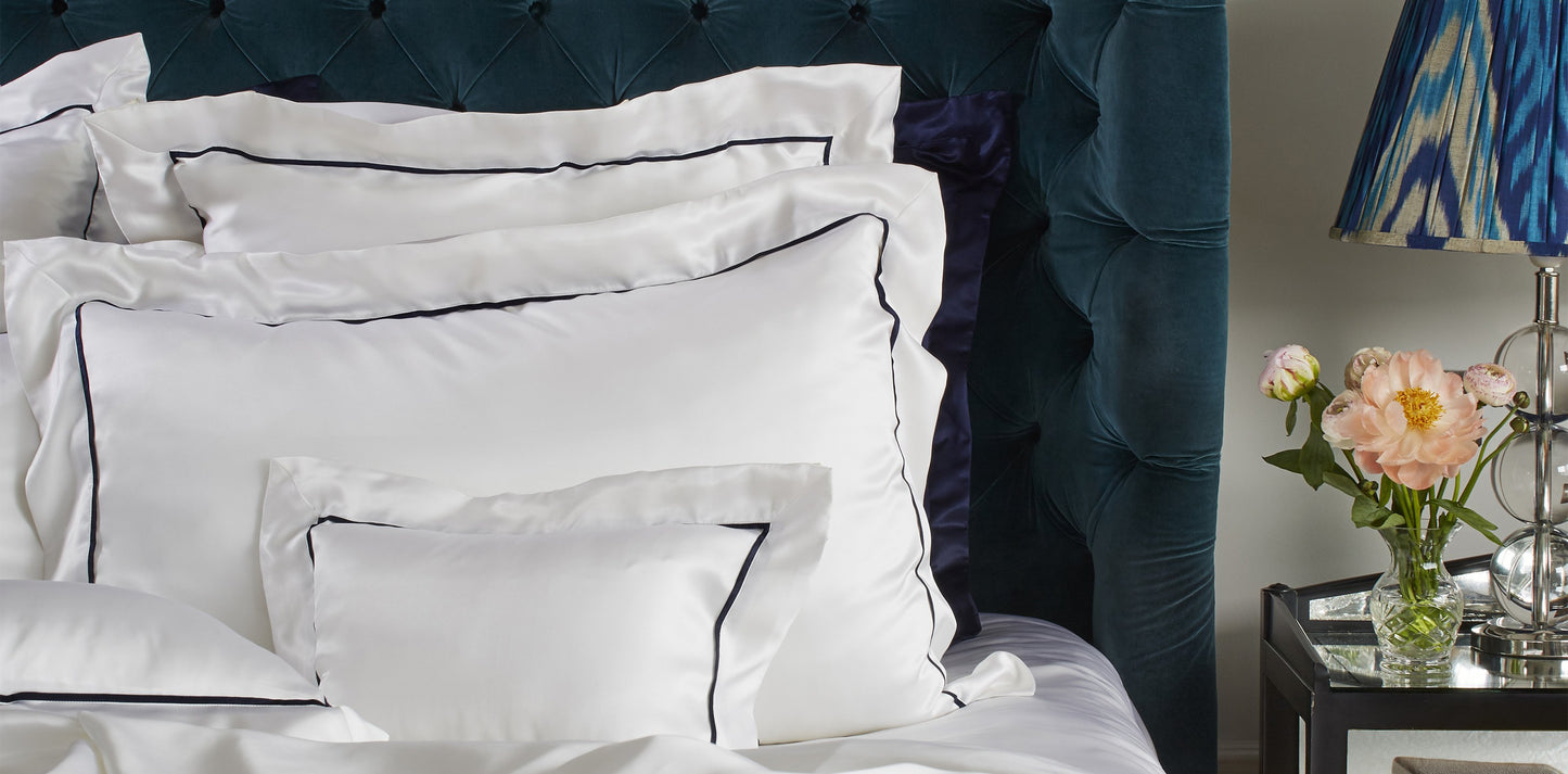 St Tropez White Silk Duvet Cover