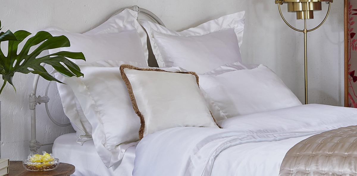 White Silk Flat Sheet Natural Silk Sheets Gingerlily Gingerlily