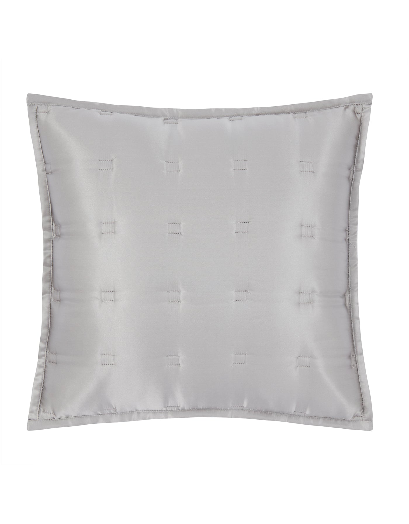 Windsor Silk Decorative Pillow - Silver grey