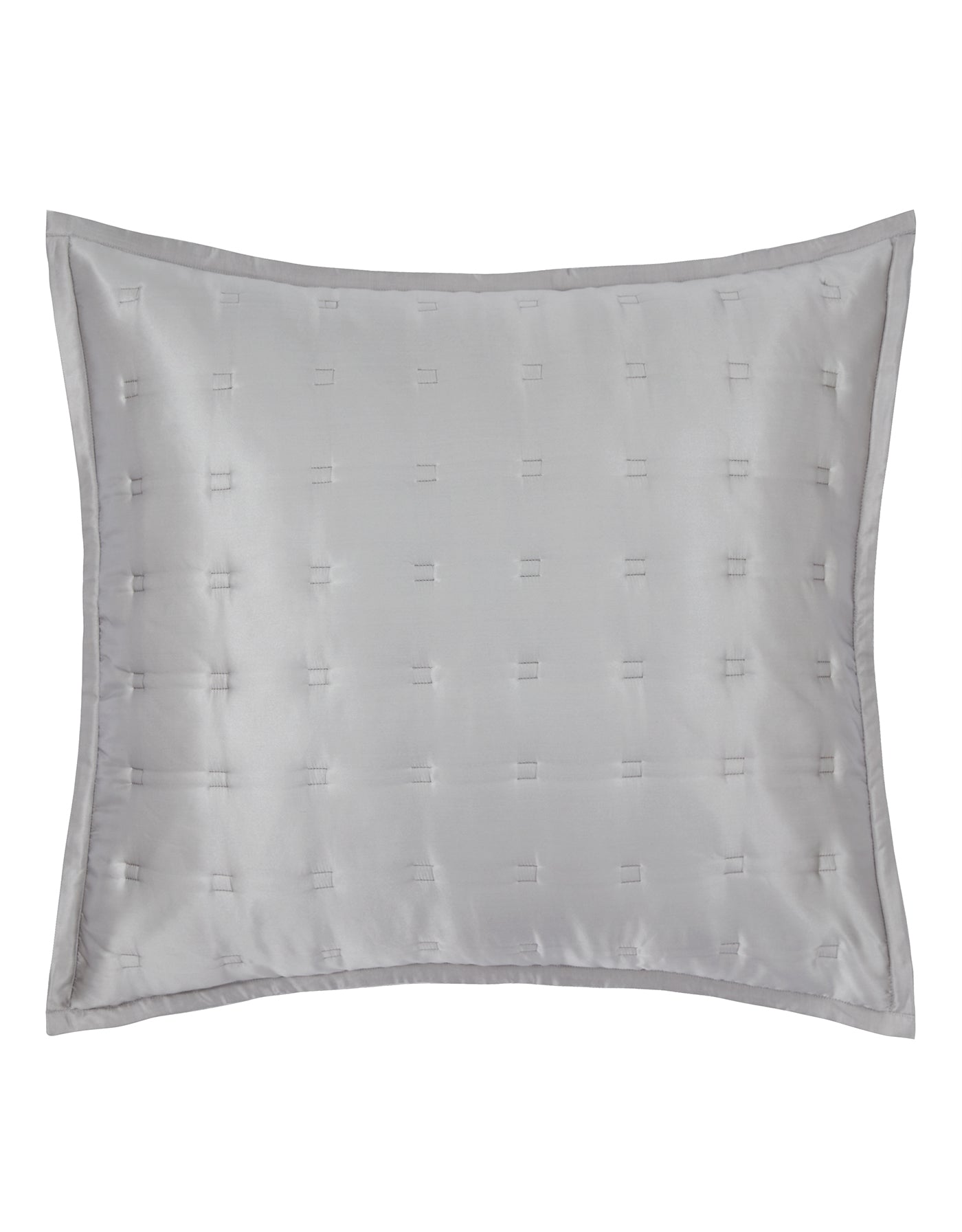 Windsor Silk Decorative Pillow - Silver grey