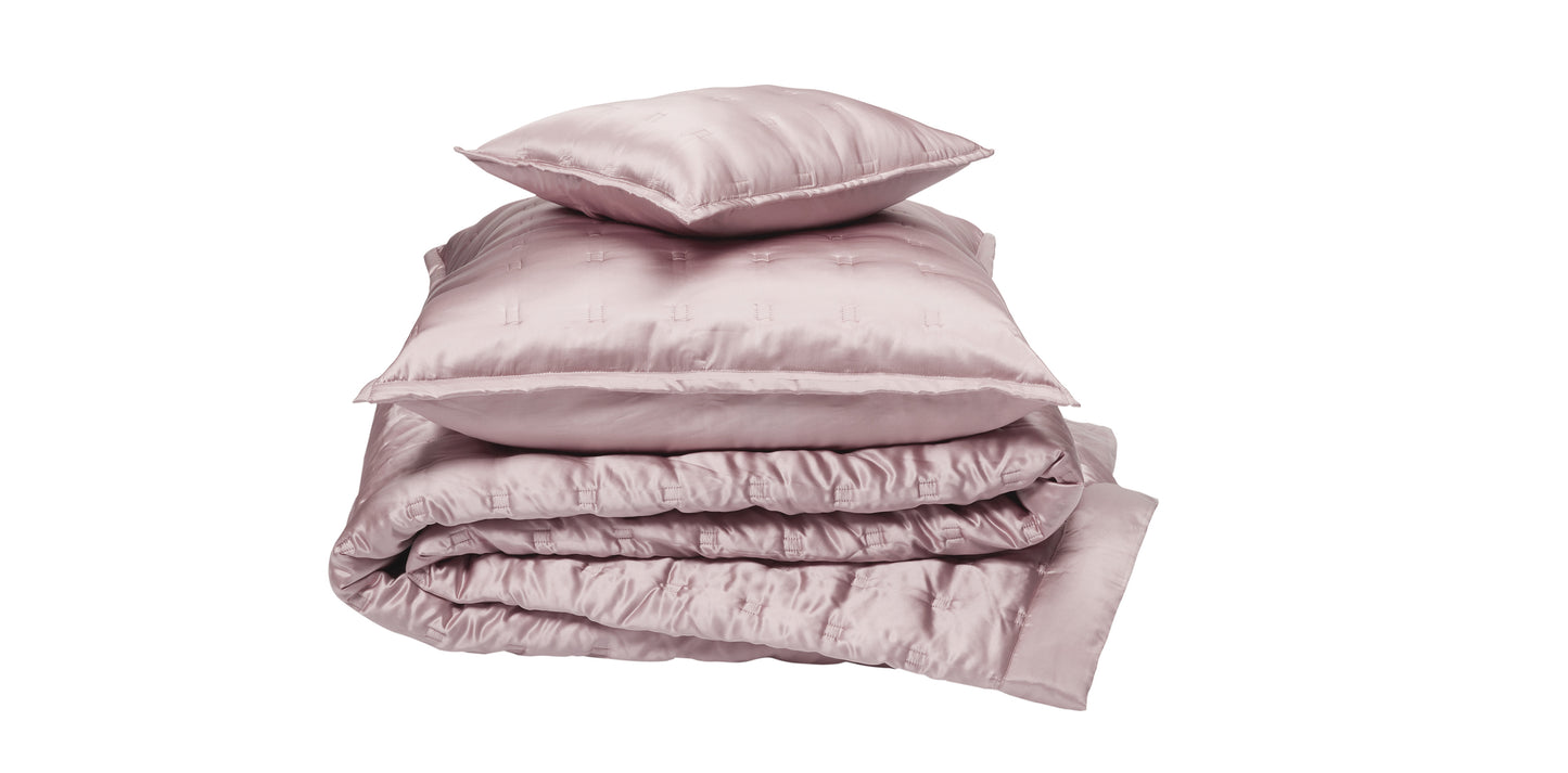Windsor Silk Coverlet - Vintage Pink