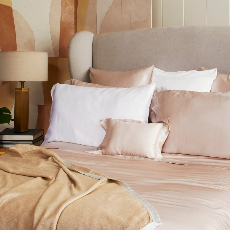 Blush Silk Flat Sheet
