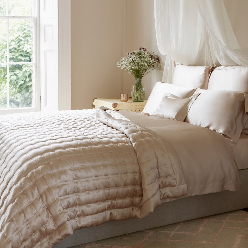 Blush Silk Flat Sheet