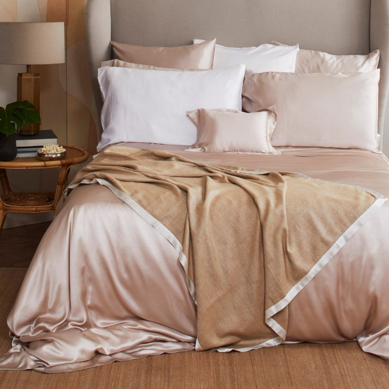 Blush Silk Flat Sheet