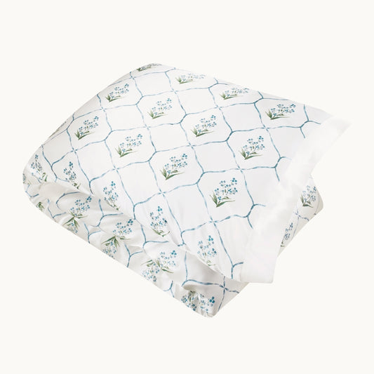 Forgot Me Not Silk Duvet Cover