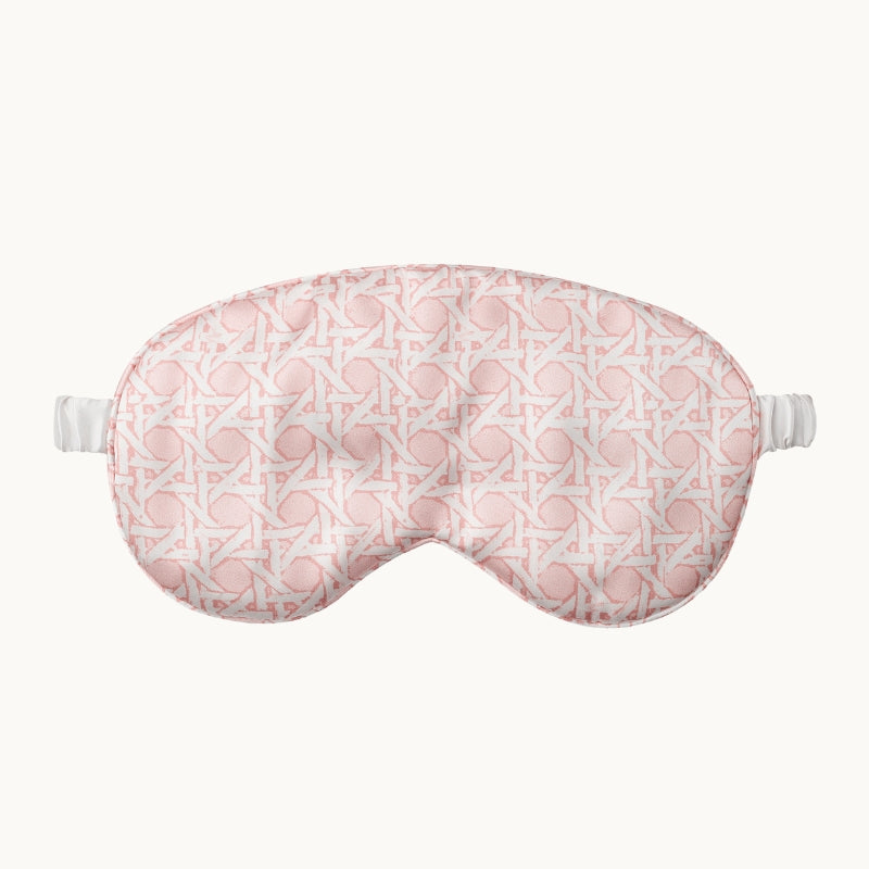 Silk Eye Mask - Rattan Pink