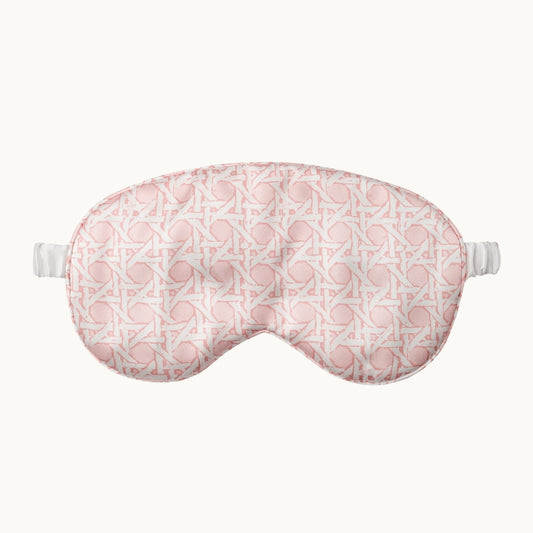 Silk Eye Mask - Rattan Pink