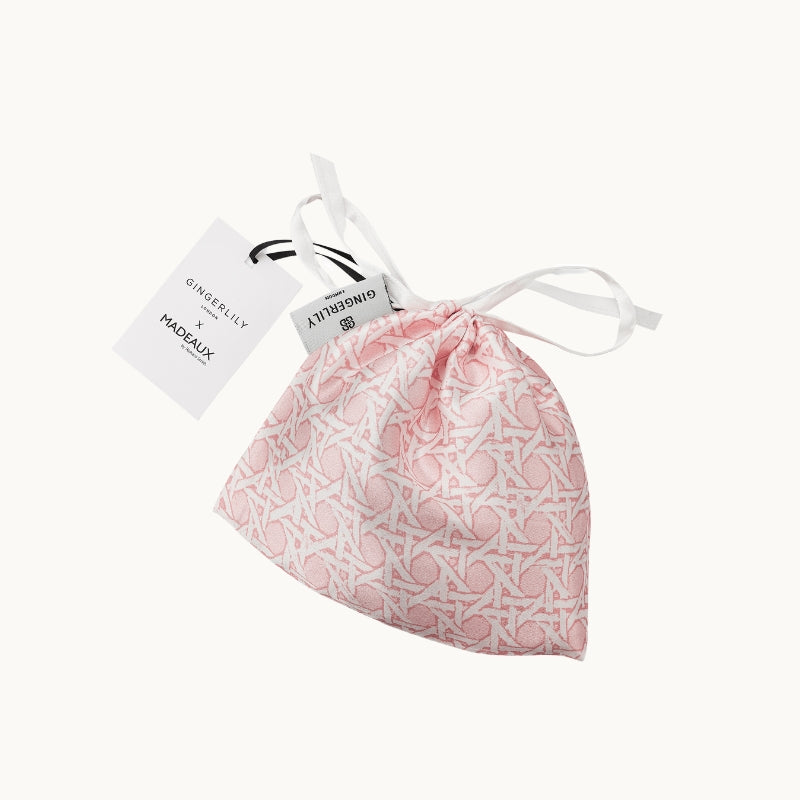 Silk Eye Mask - Rattan Pink