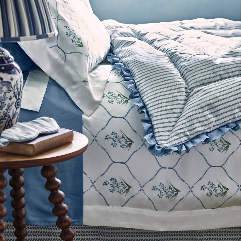Forgot Me Not Silk Duvet Cover