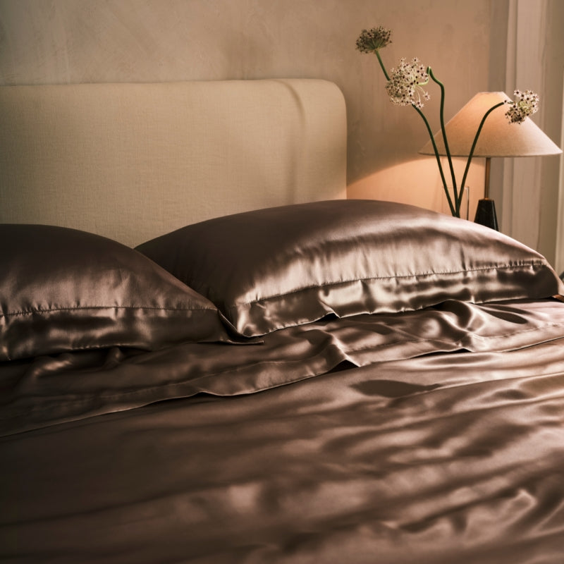 Mocha Silk Duvet Cover