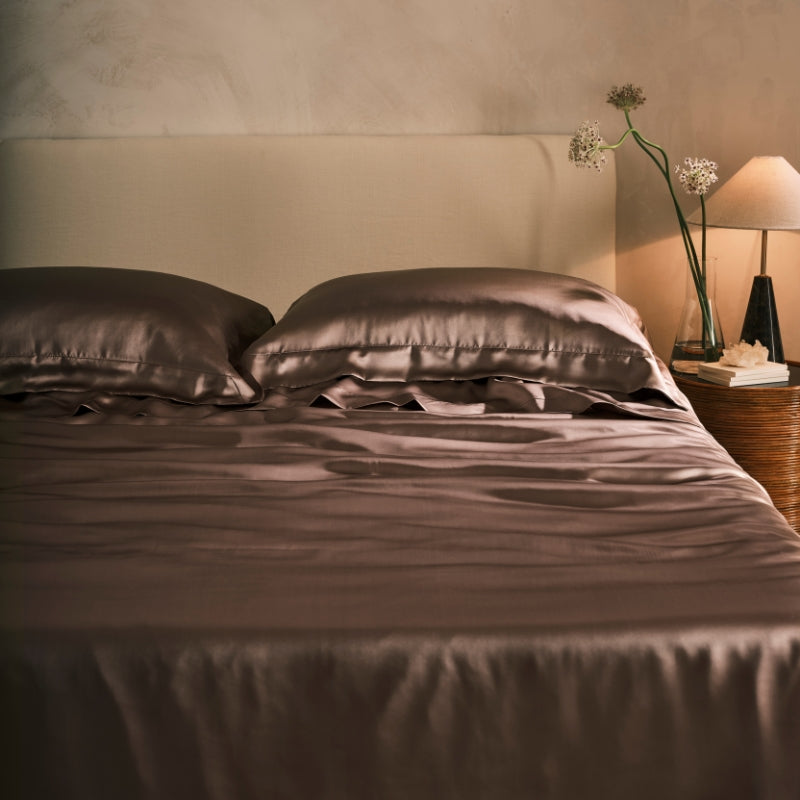 Mocha Silk Sham Pillowcase